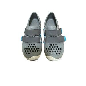 Plae Kids Gray Water Shoes Straps Breathable Honeycomb Size 11